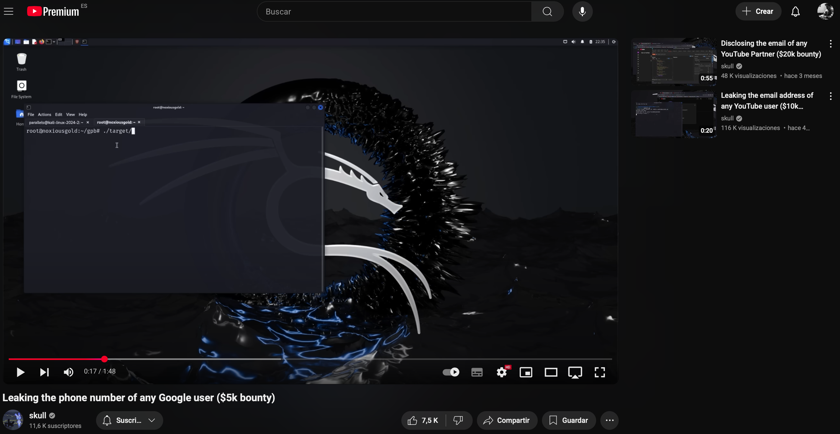 Screenshot of The Coolest Person in YouTube